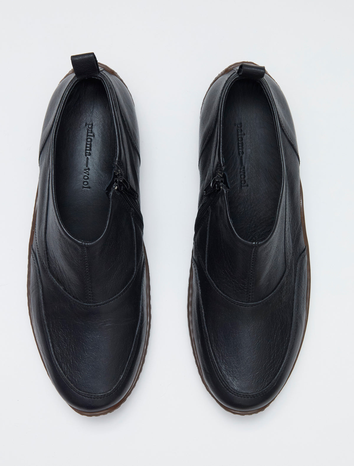 007km leather ankle boots black