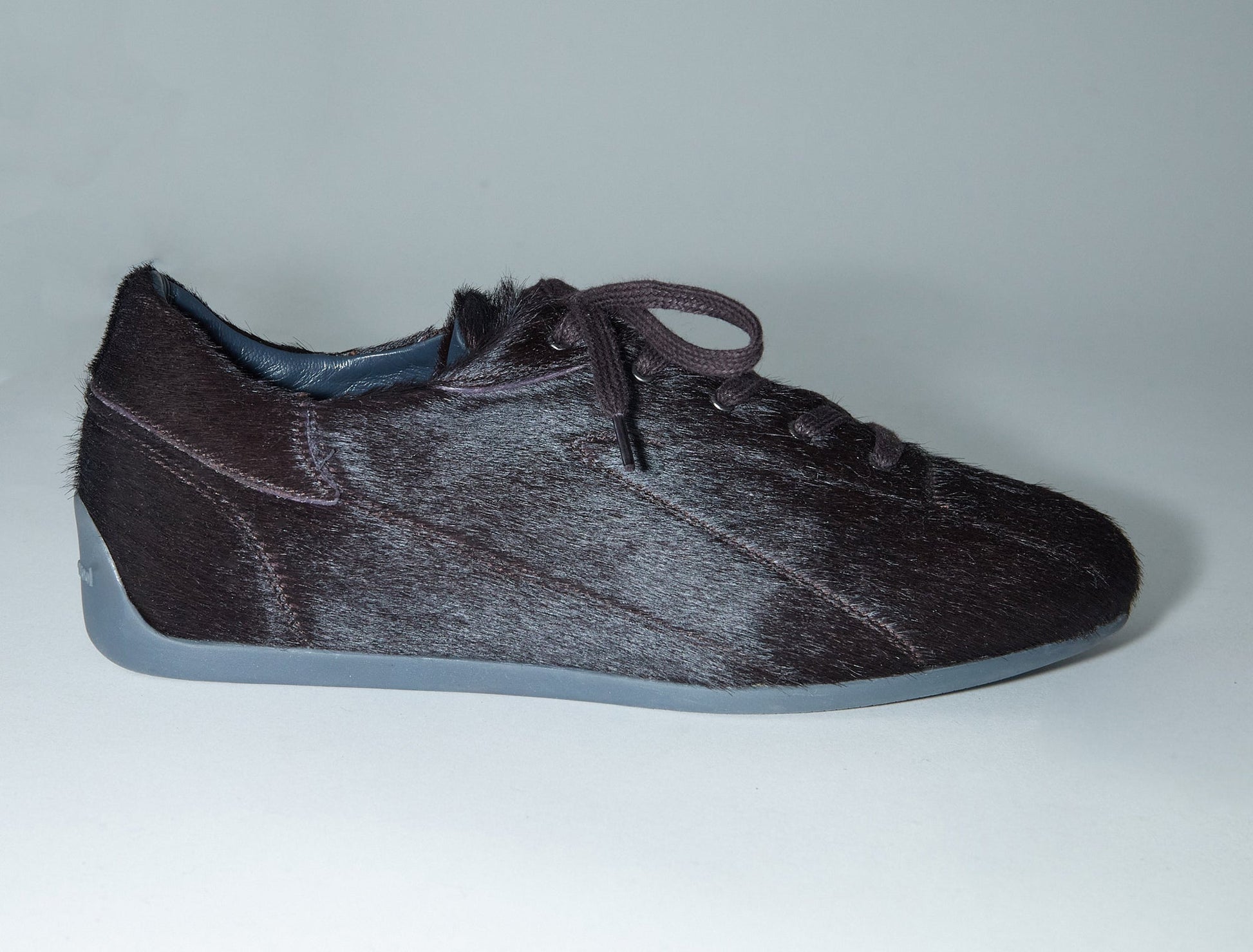 Miles laceup men leather sneakers rubber sole brown