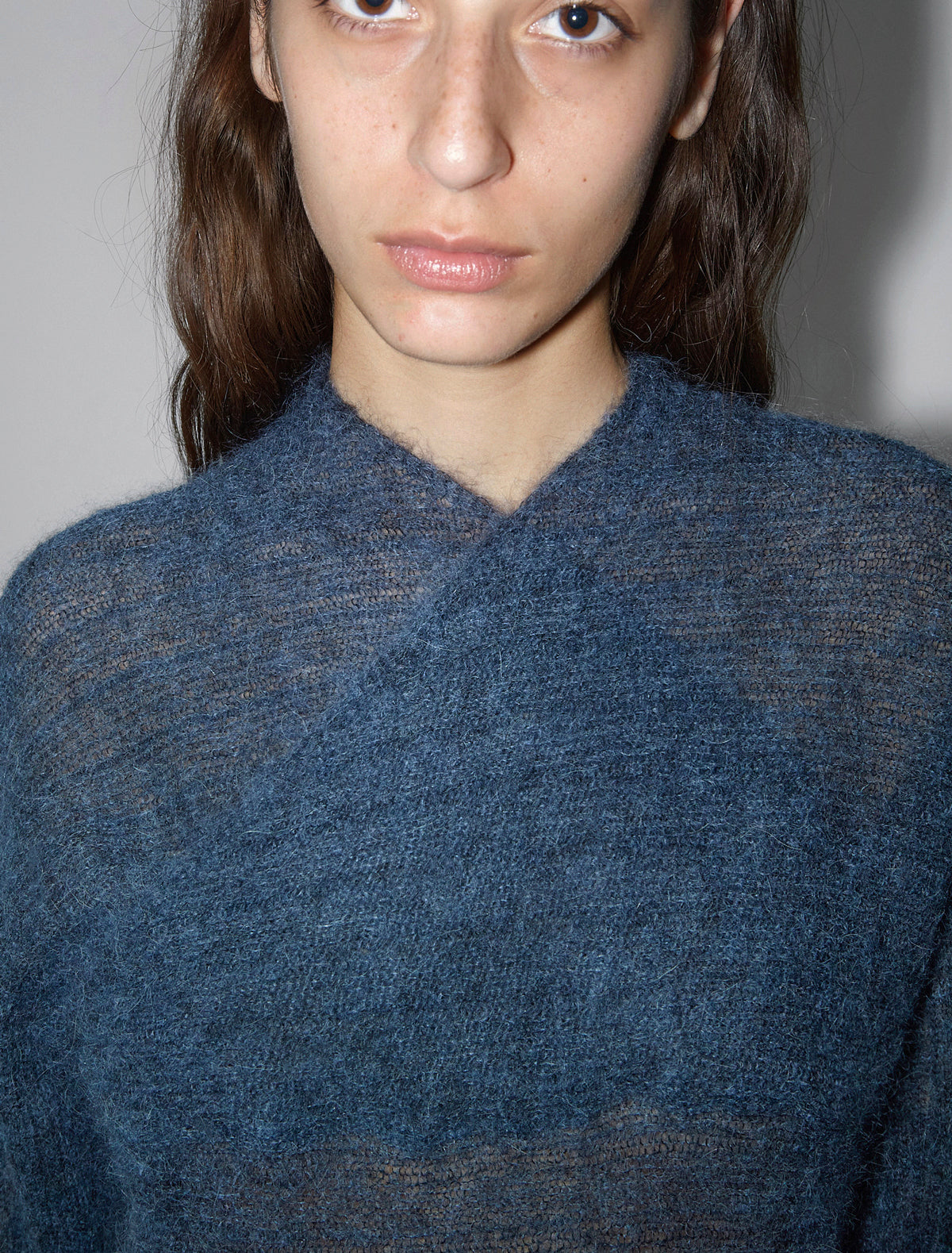 Lichen sweater horizontal ribbing navy