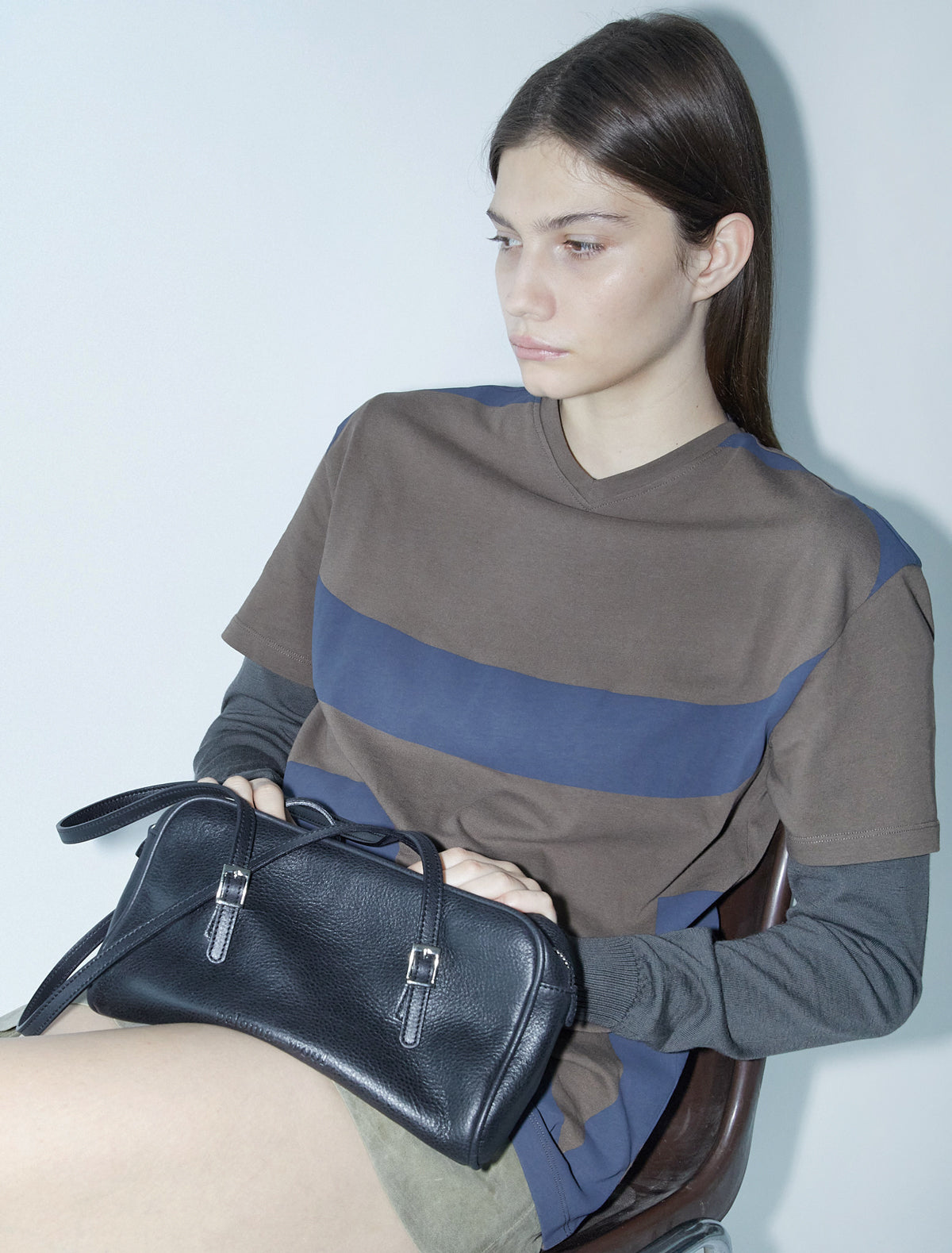 Soft cayetano leather bag black