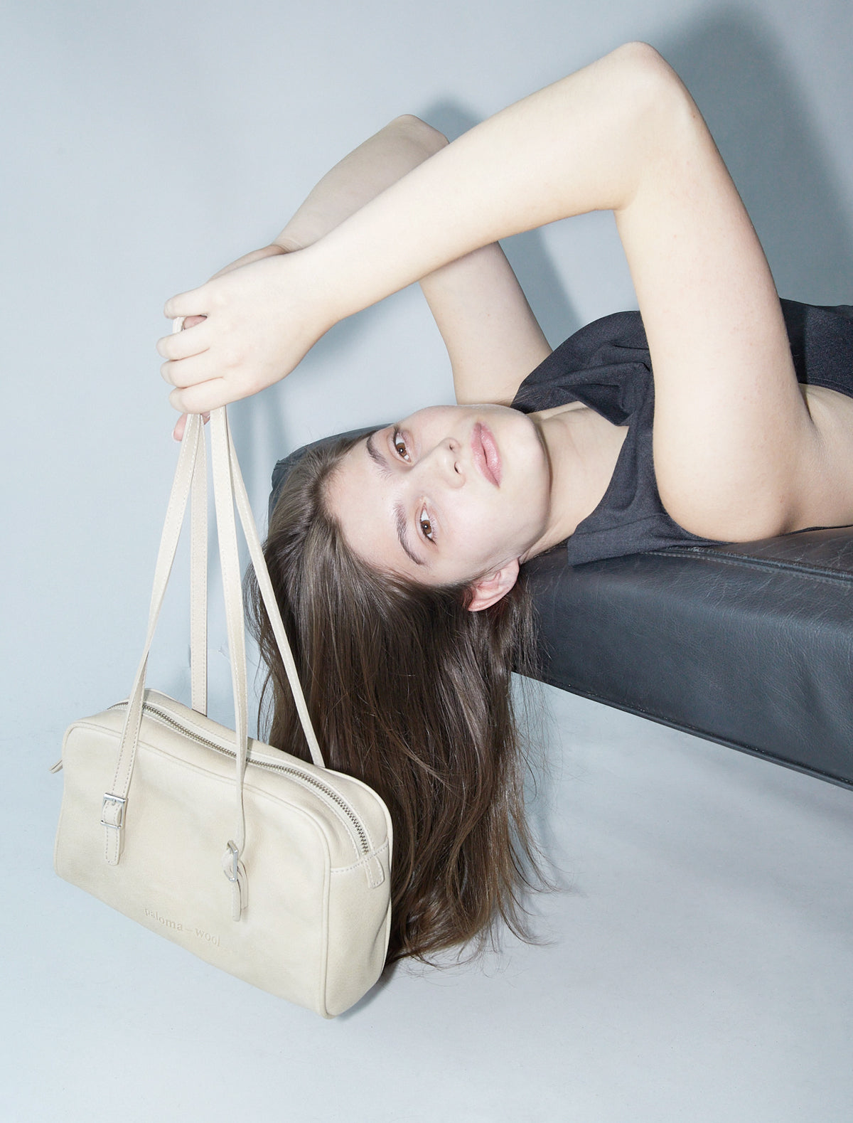 Soft cayetano leather bag beige