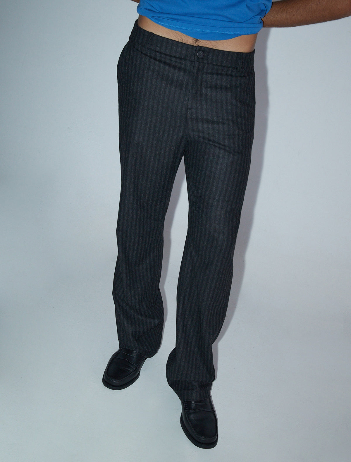 Hina tailored style woolen men striped pants