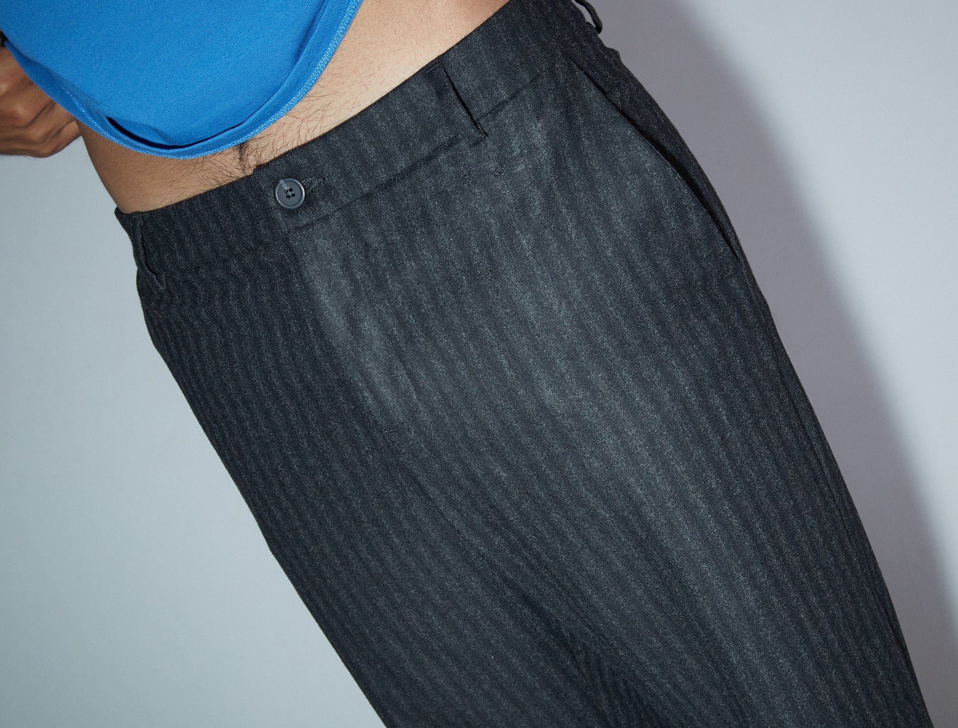 Hina tailored style woolen men striped pants