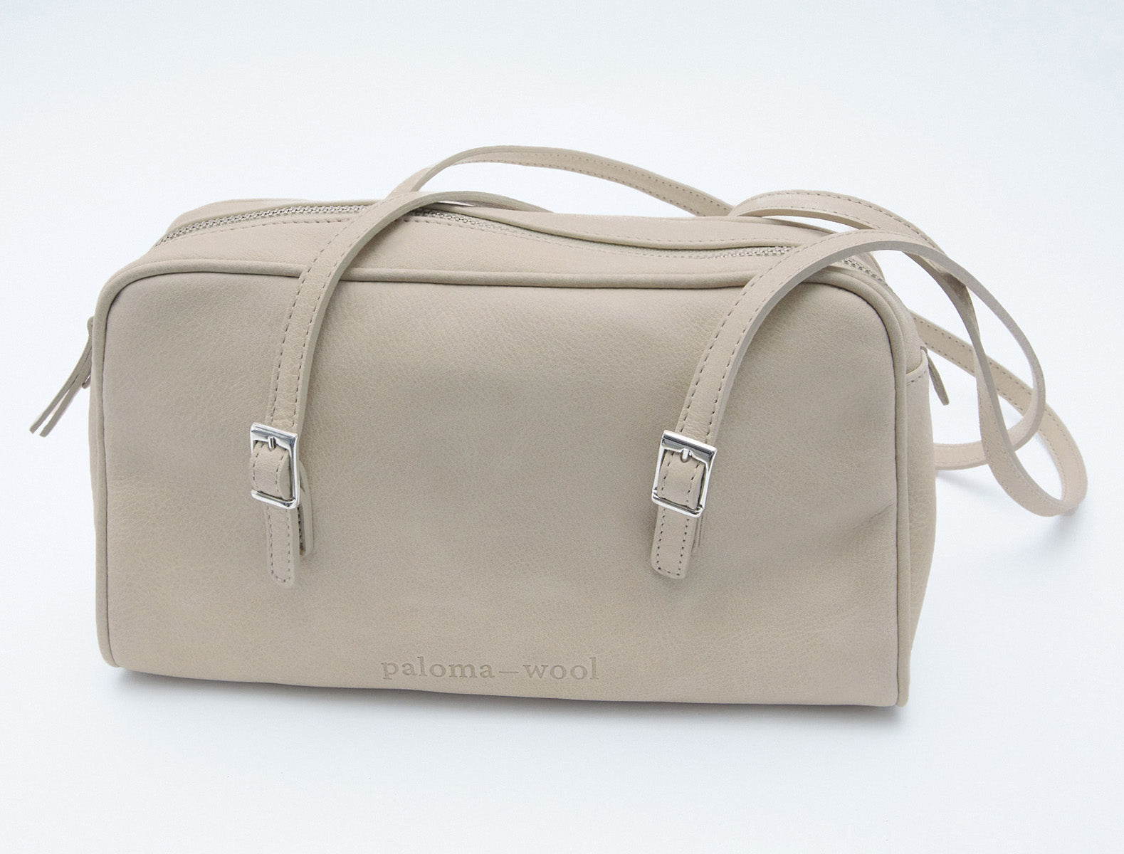 Soft cayetano leather bag beige