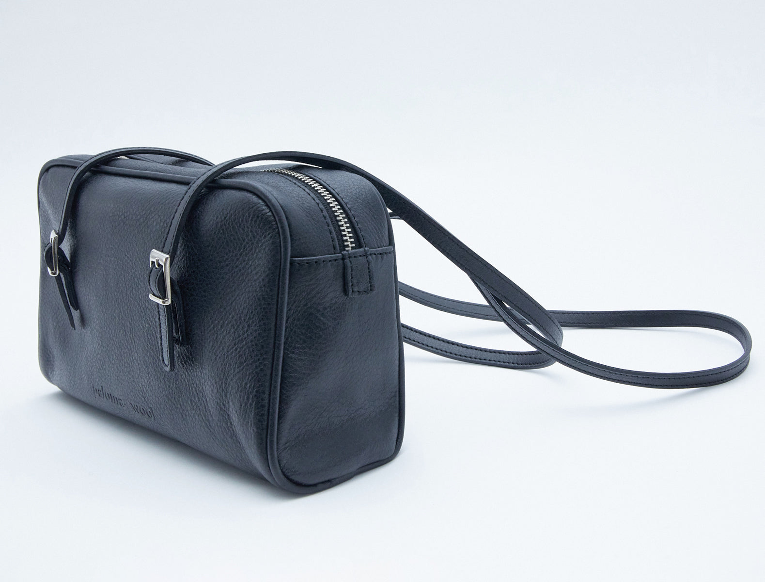 Soft cayetano leather bag black