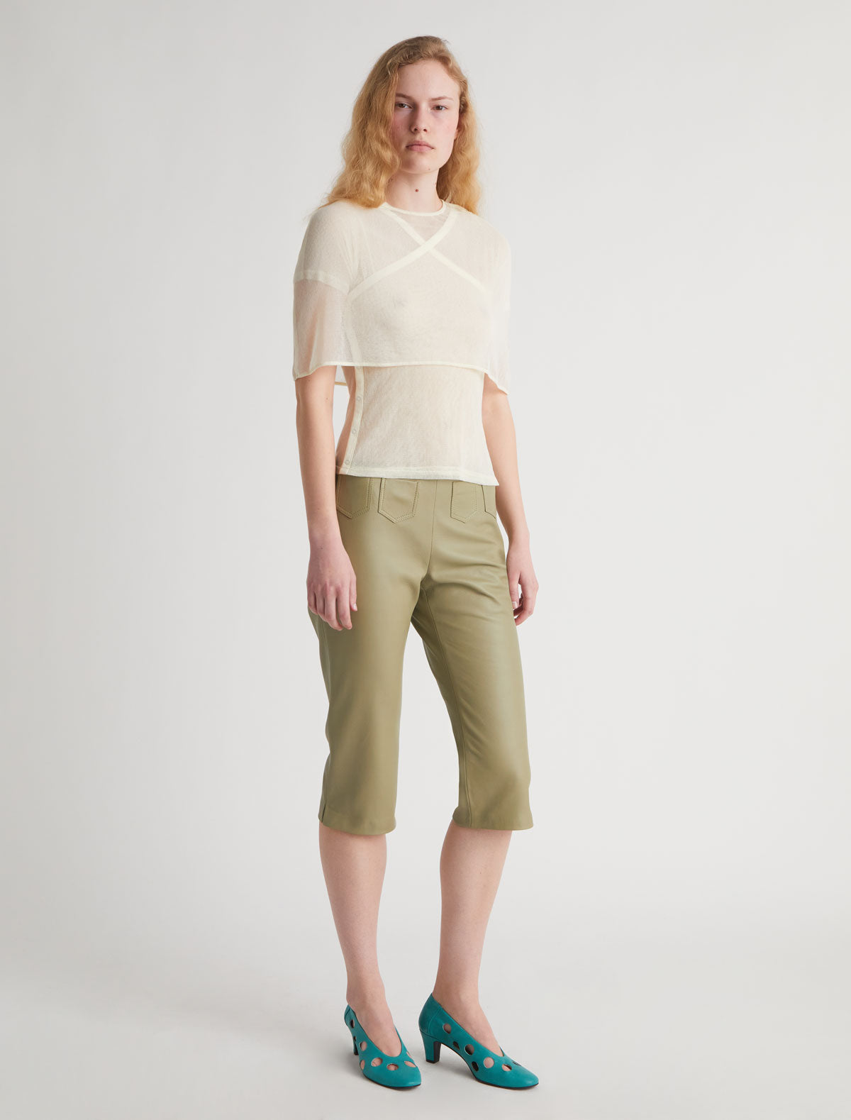 Boldo tulle cape cotton offwhite