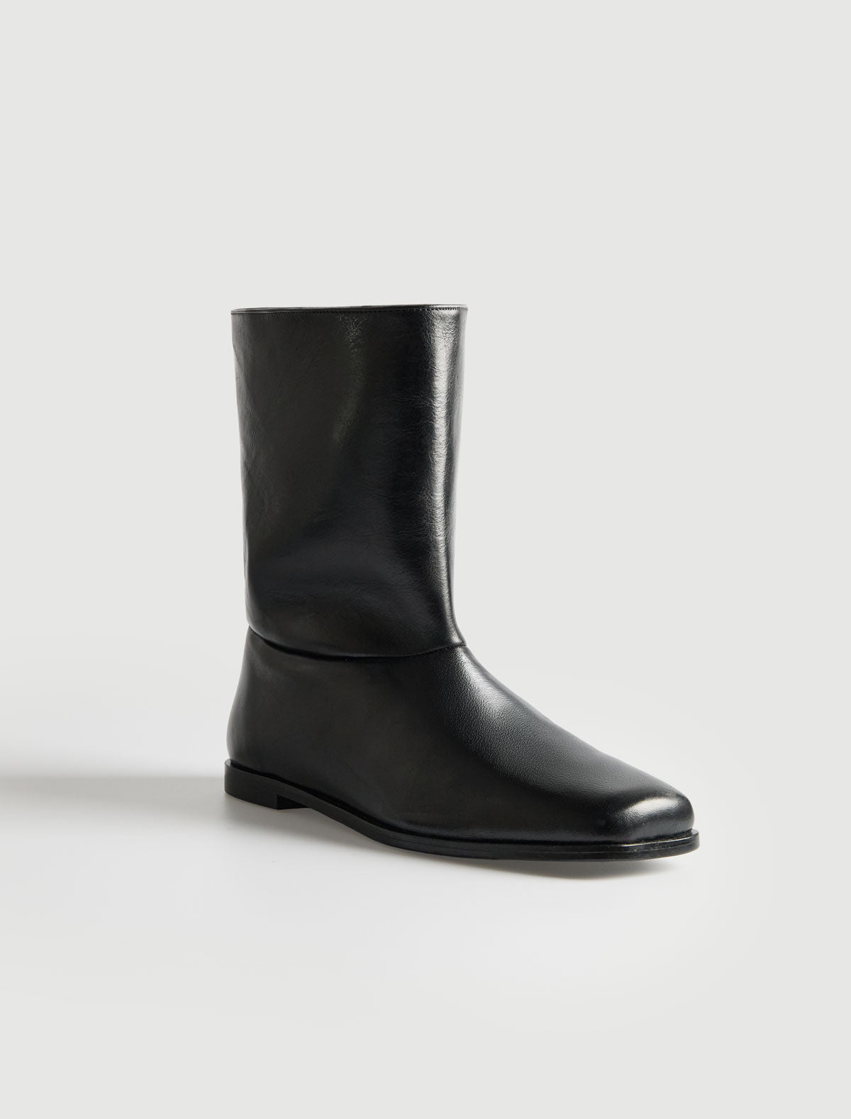 Martin ankle boot shoe inspired panel detailing black