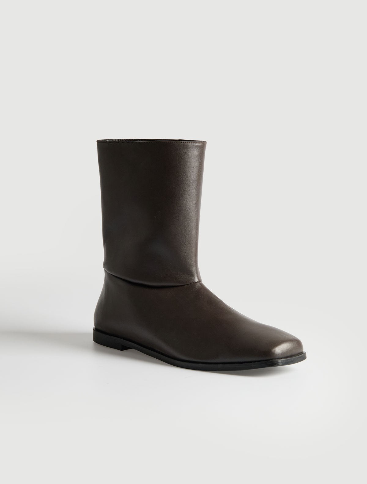 Martin ankle boot shoe inspired panel detailing brown