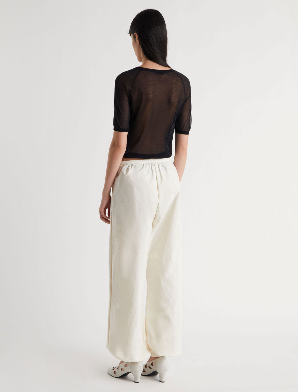 Boza balloon style pants nylon white