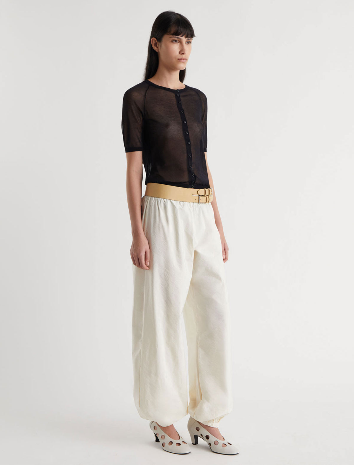 Boza balloon style pants nylon white