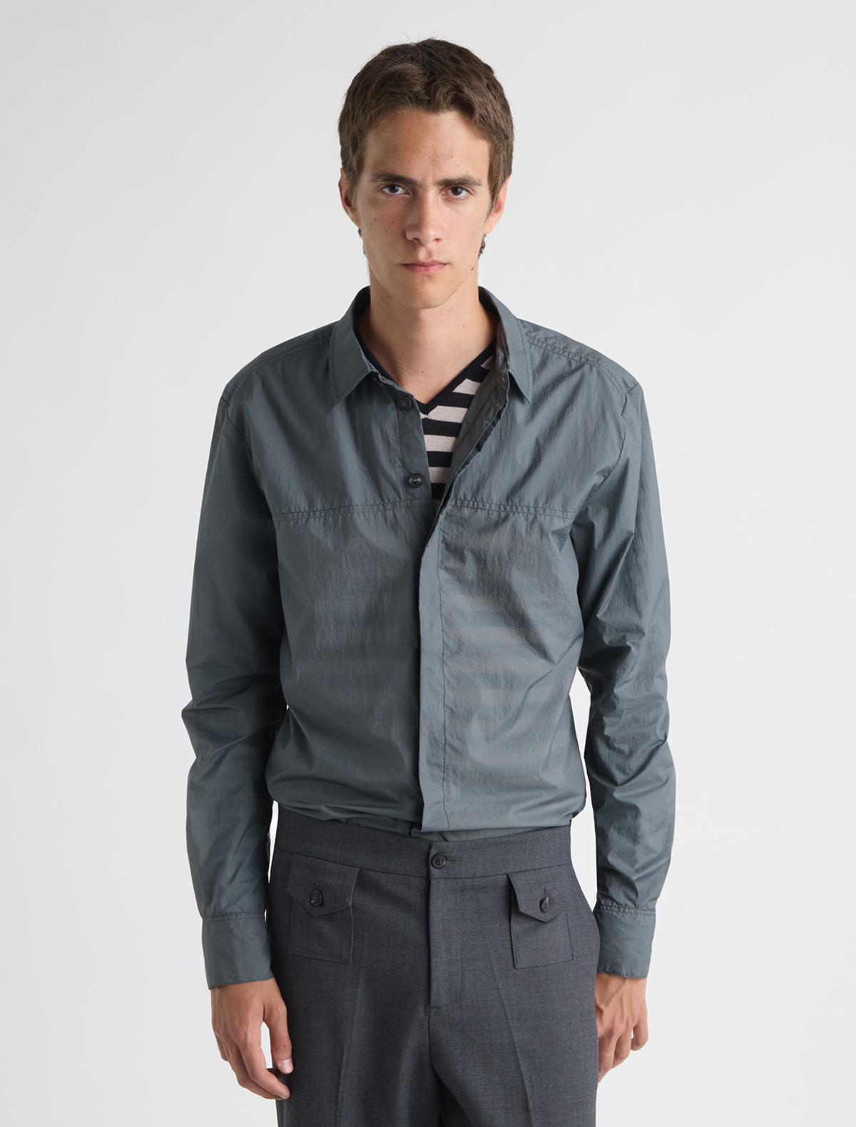 Meltuit b nylon shirt grey