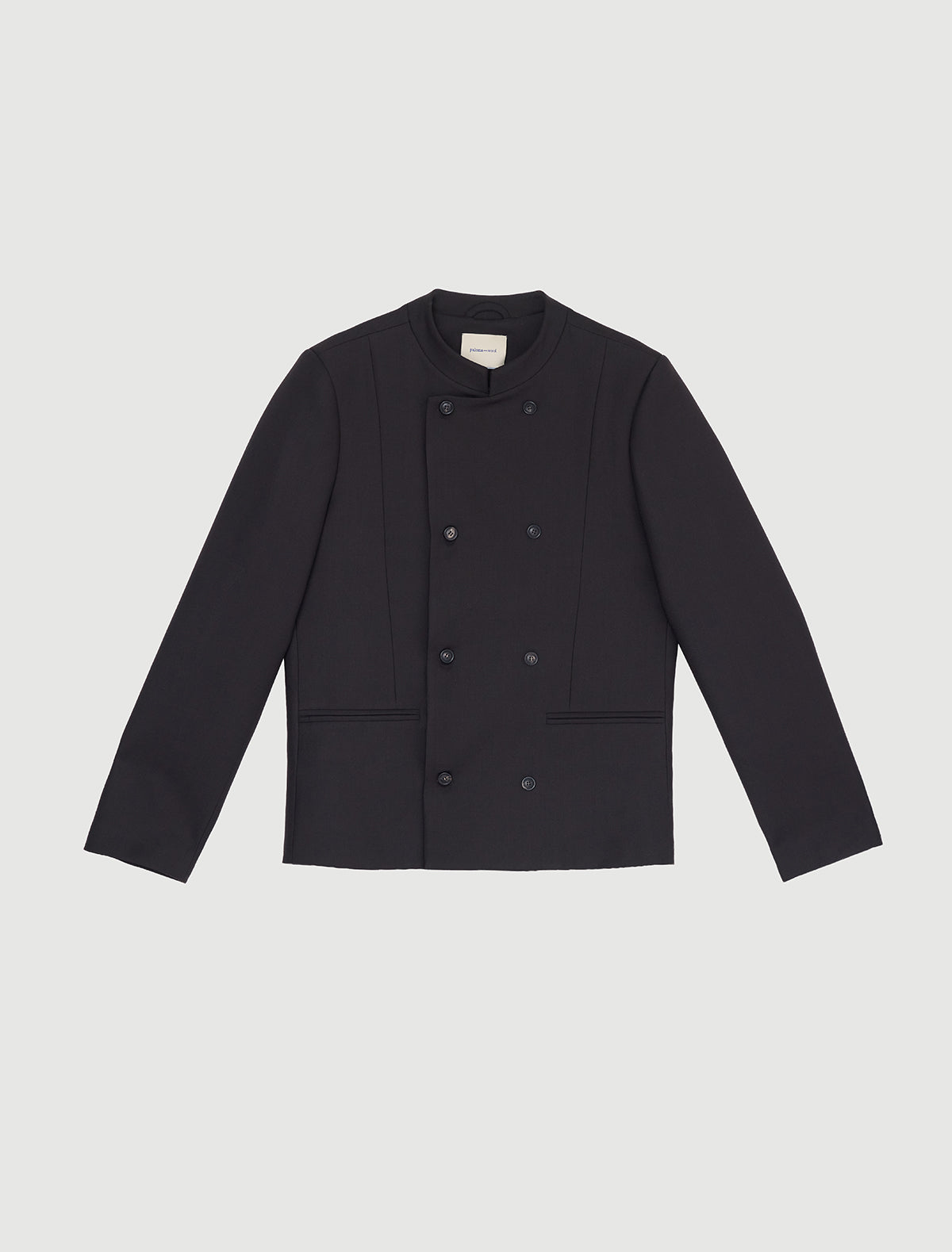 Gome men s blazer double breasted front welt pockets rounded collar