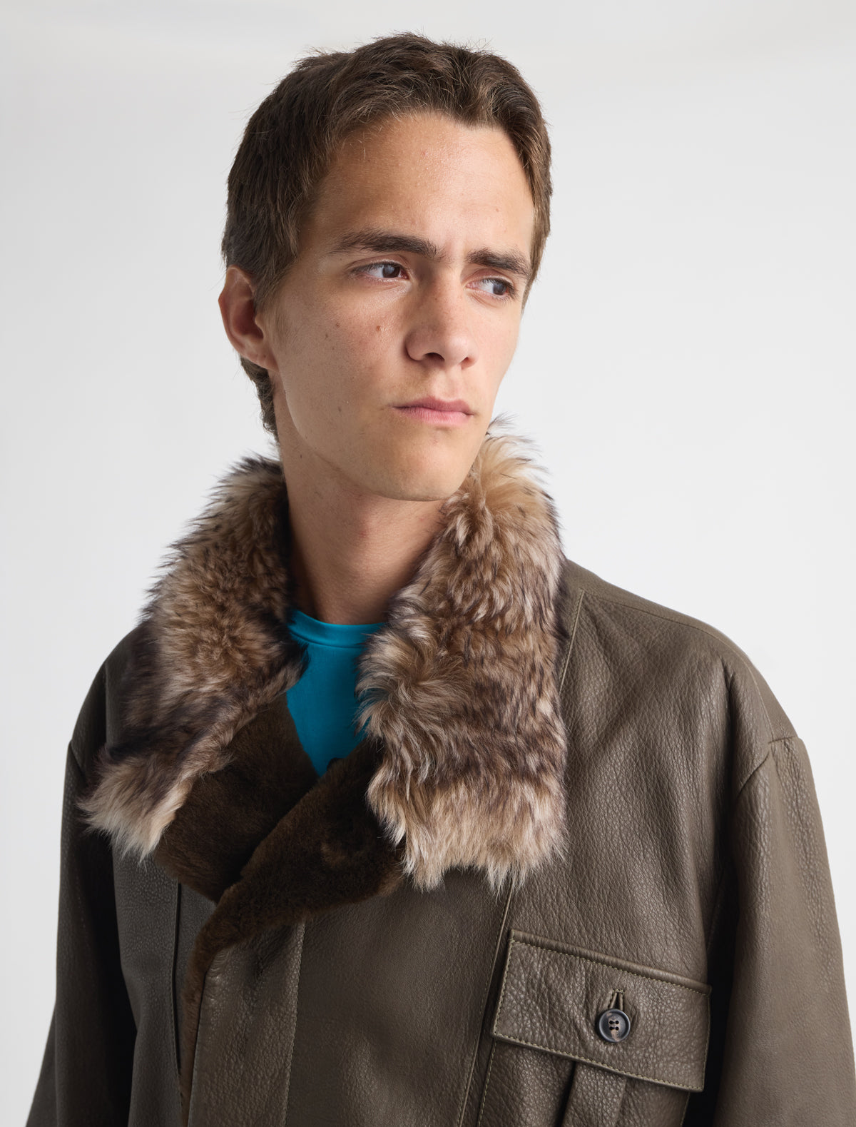 Alejandra b leather jacket different types fur