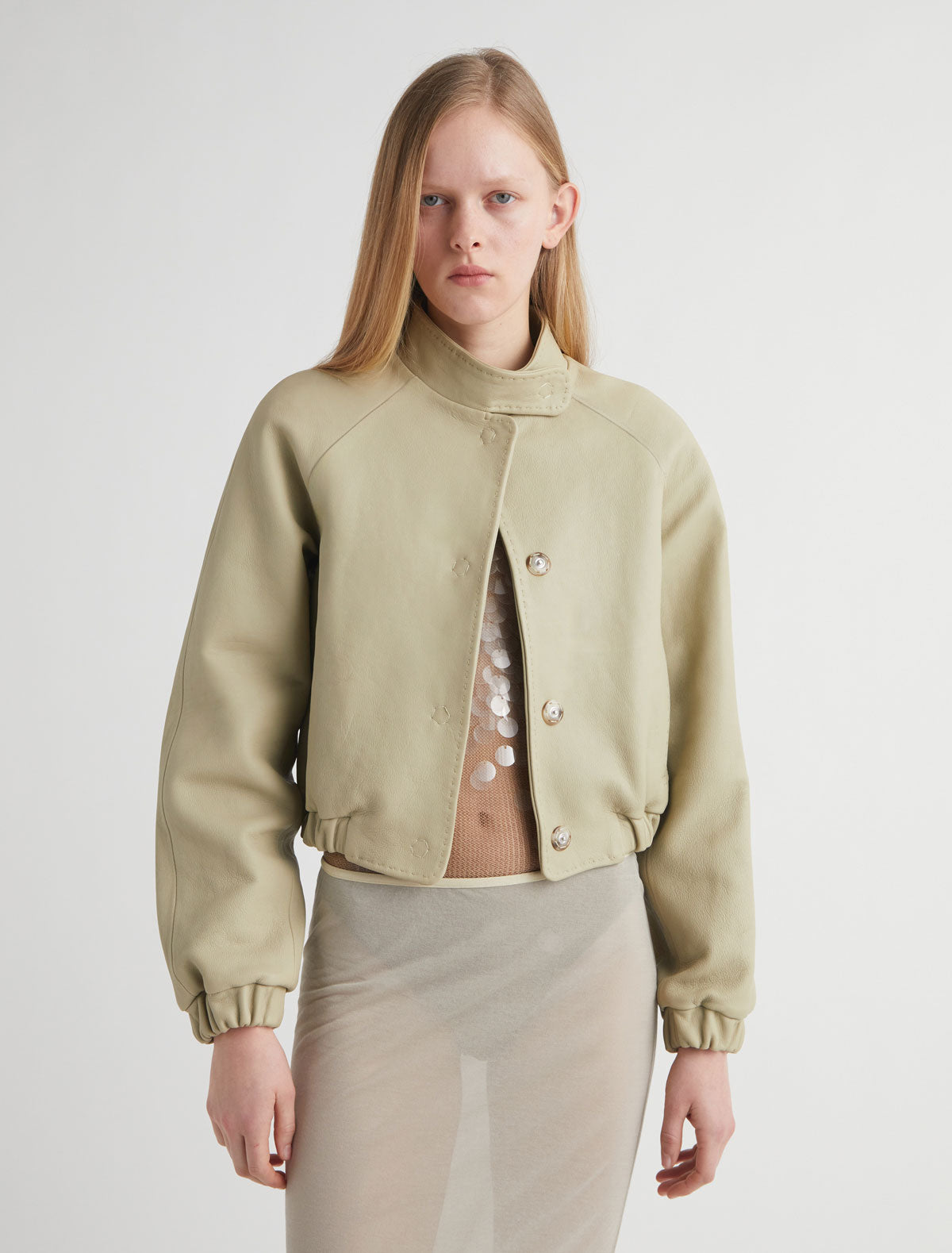 Raim leather jacket ranglan sleeves 2