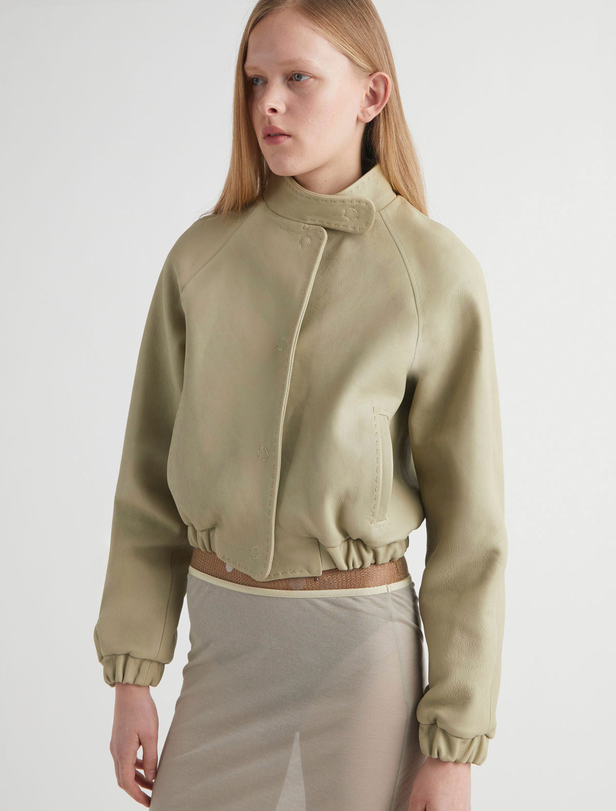 Raim leather jacket ranglan sleeves 2