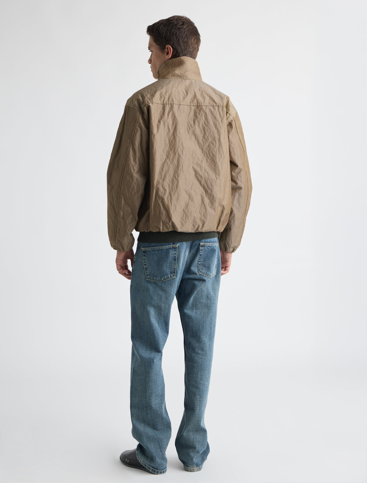 Sam oversized jacket front pockets and elasticated waist and cuffs
