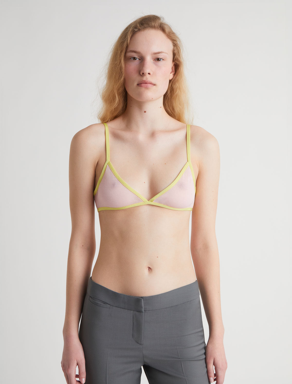 Esco strappy bralette lingerie style details pink