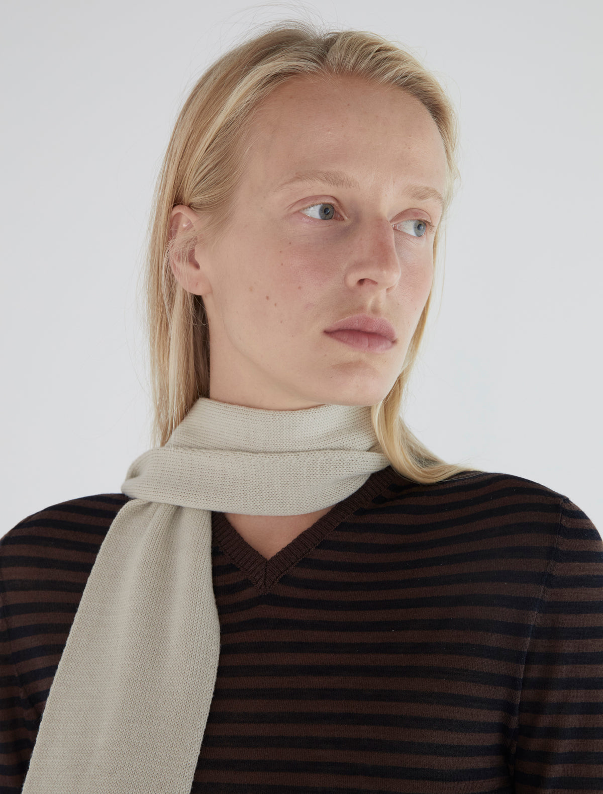 Flauta scarf gloves offwhite