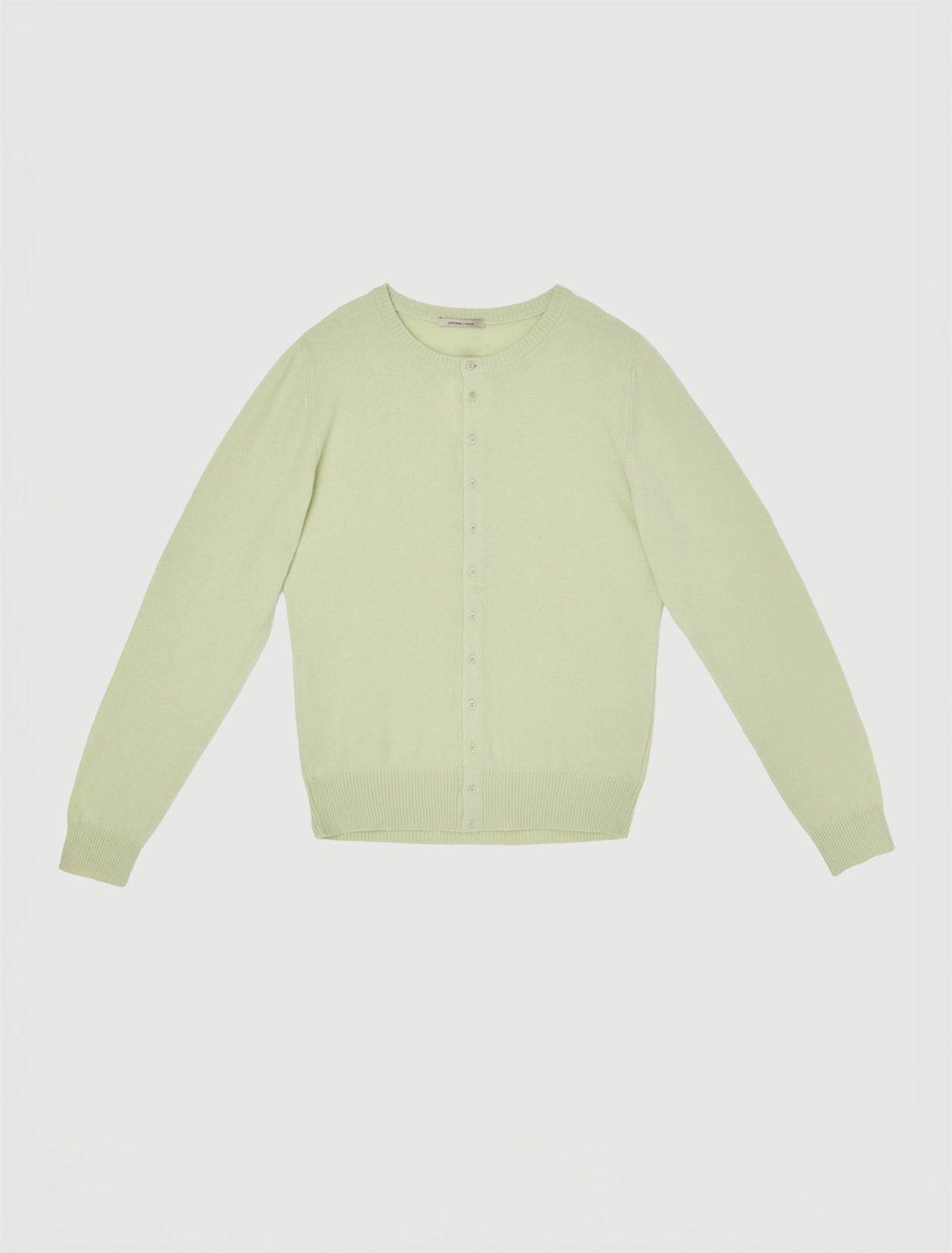 Anton men s cardigan central button fastening round neck green