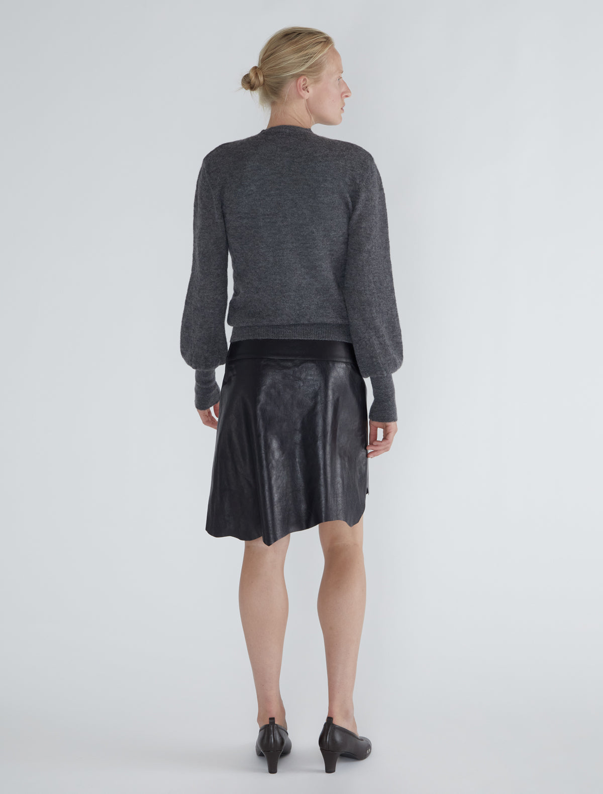 Cink cardigan cuffs puffed sleeves