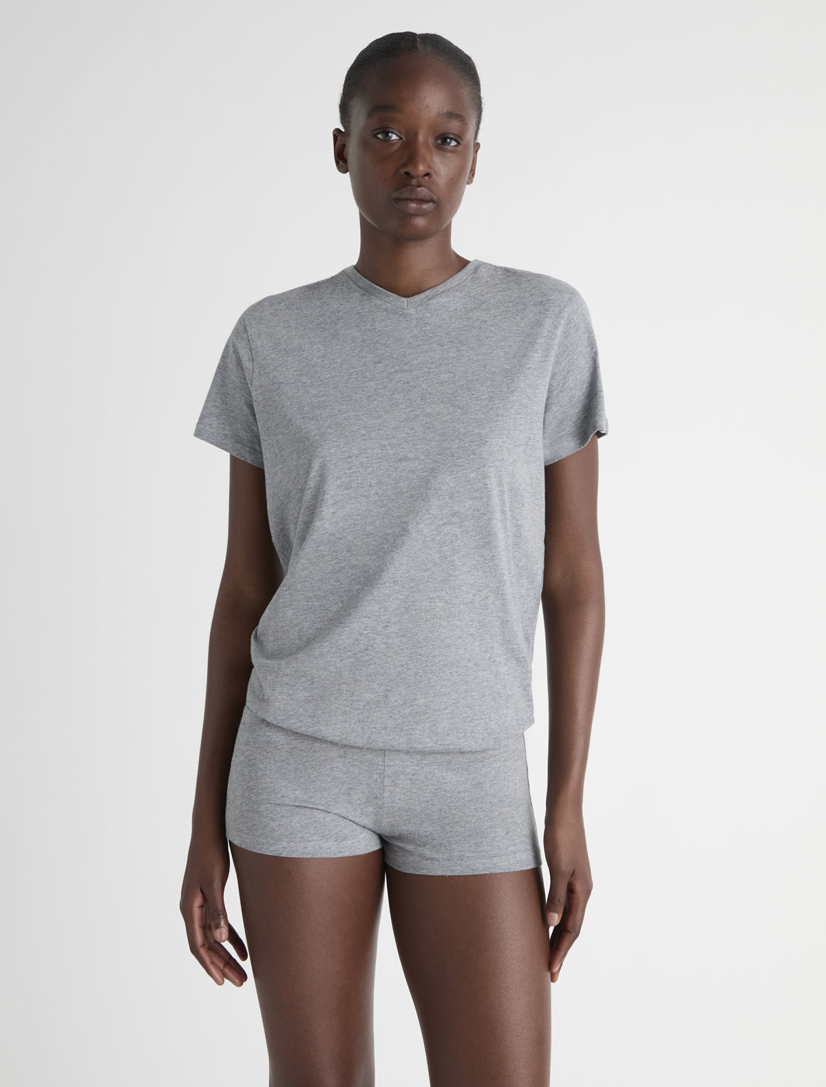 Larry v neck short sleeve playsuit
