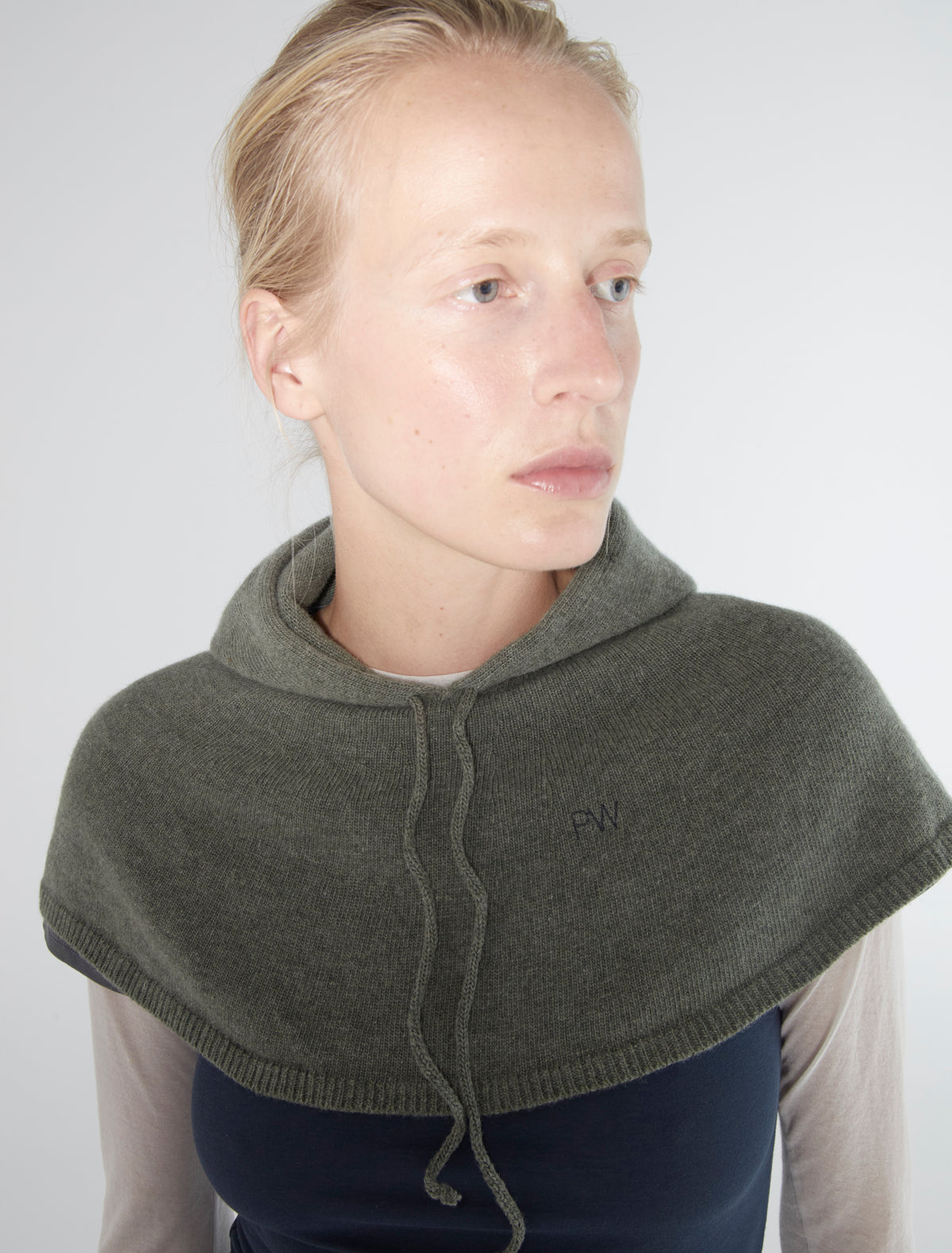 Lucia hood adjustable drawstring lightkhaki