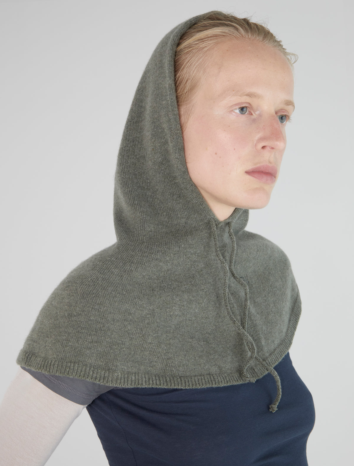 Lucia hood adjustable drawstring lightkhaki