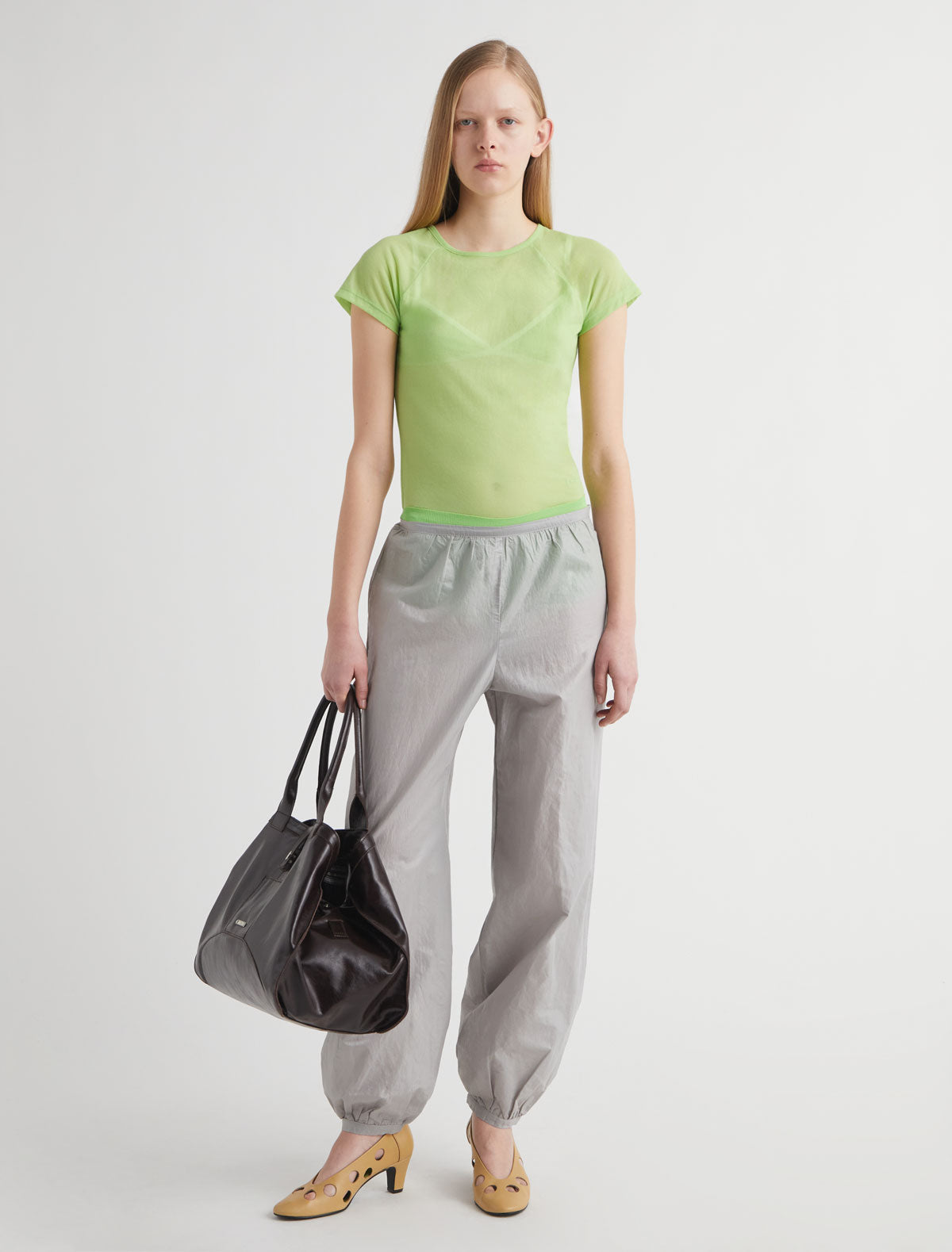 Omu delicate sheer top embroidery kiwi