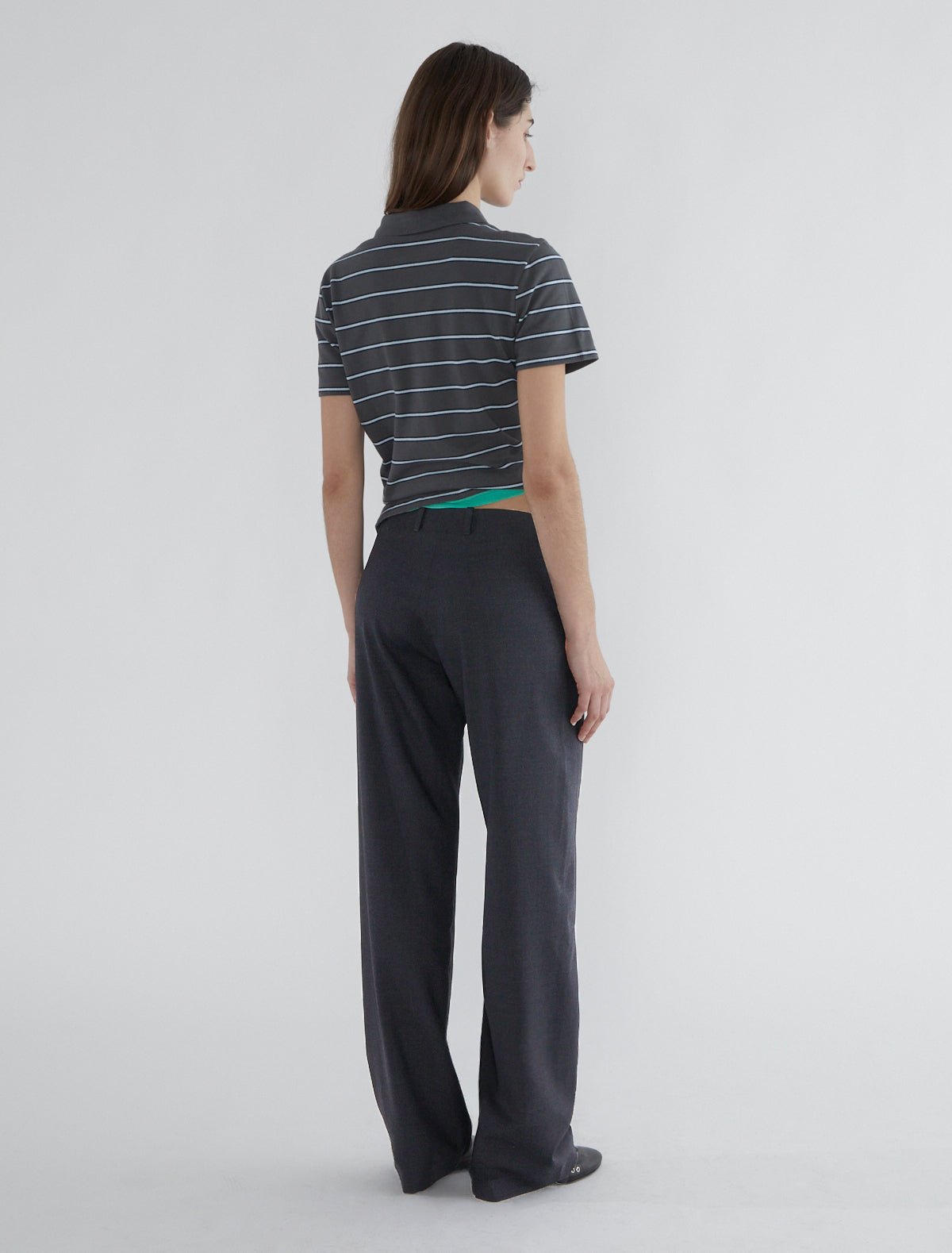 Muir straight suit trousers welt pocket
