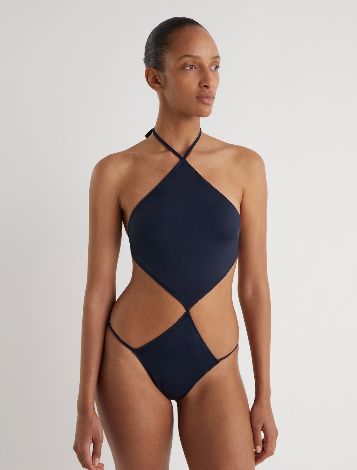Parle diamond shaped trikini navy