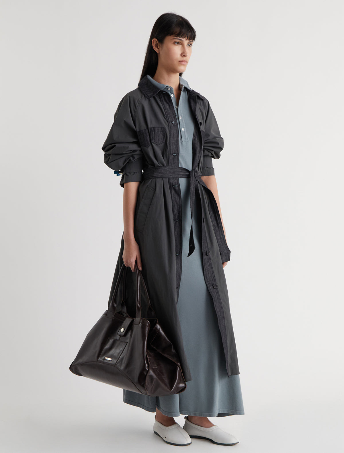 Pw polo short sleeve long dress pique polo fabric