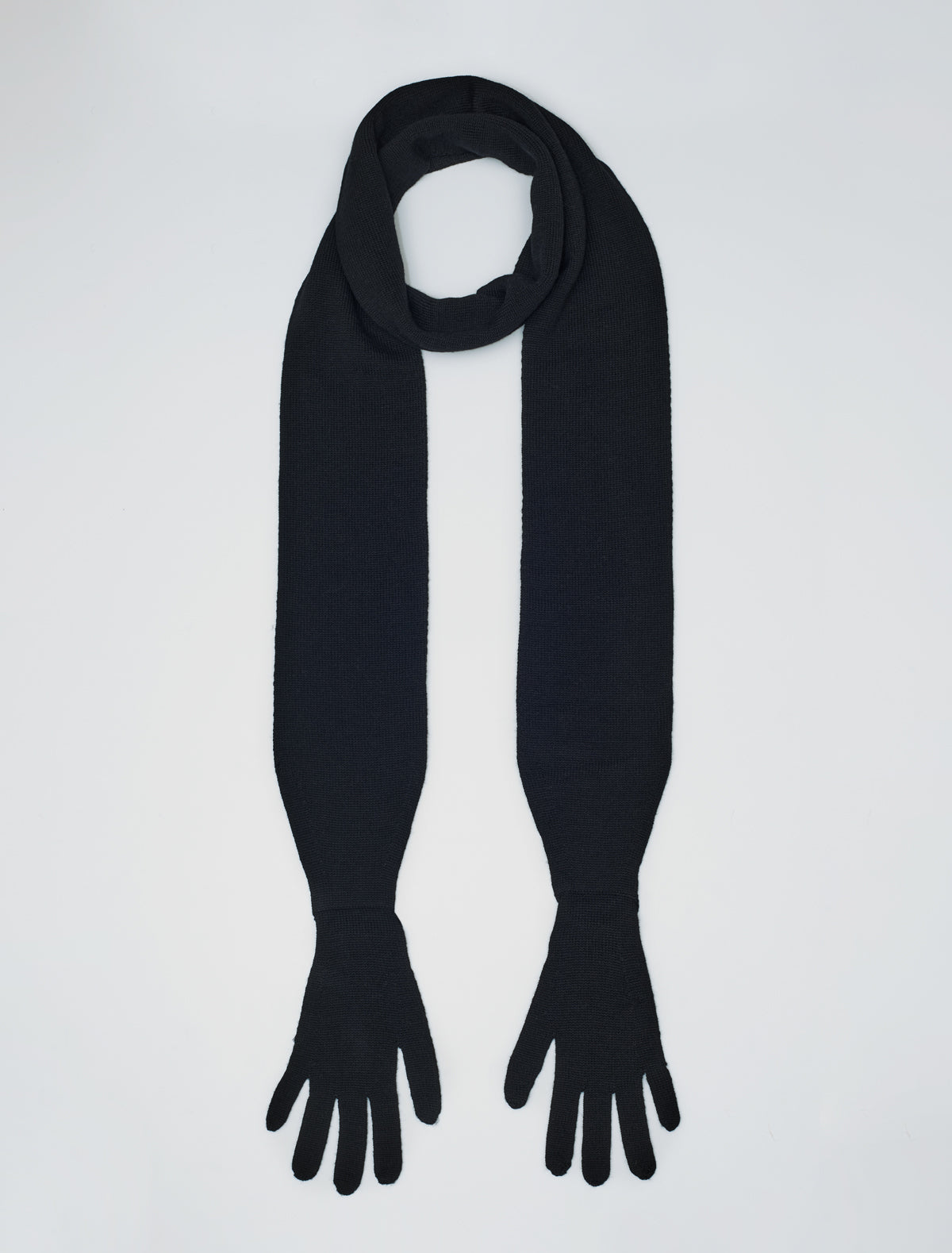 Flauta scarf gloves darkgrey