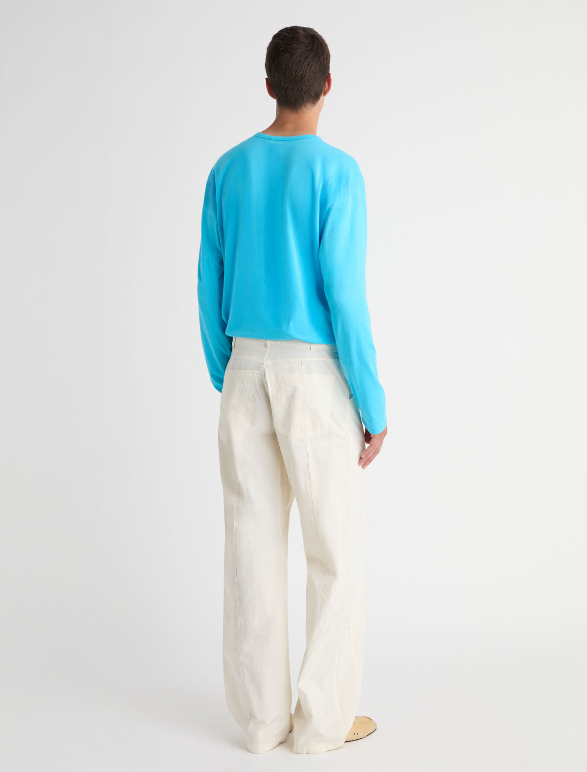 Reyn b nylon trousers jean style detailing