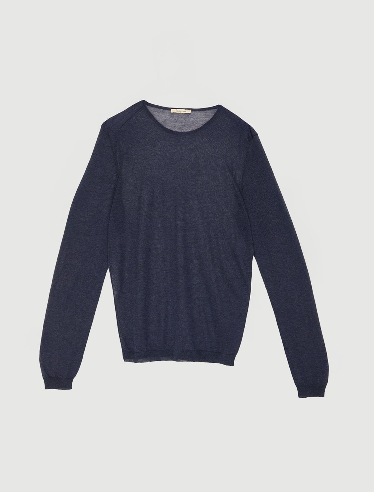 Round losa b mens long sleeved sweater round neckline navy