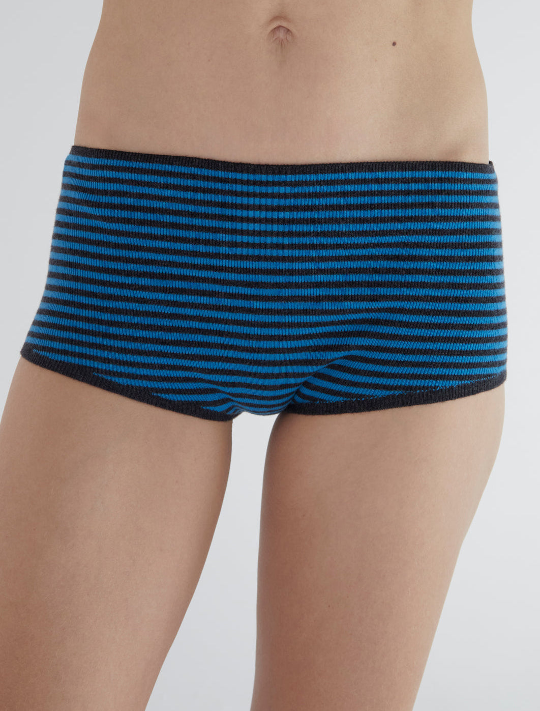 Smoke tricot striped shorts blue