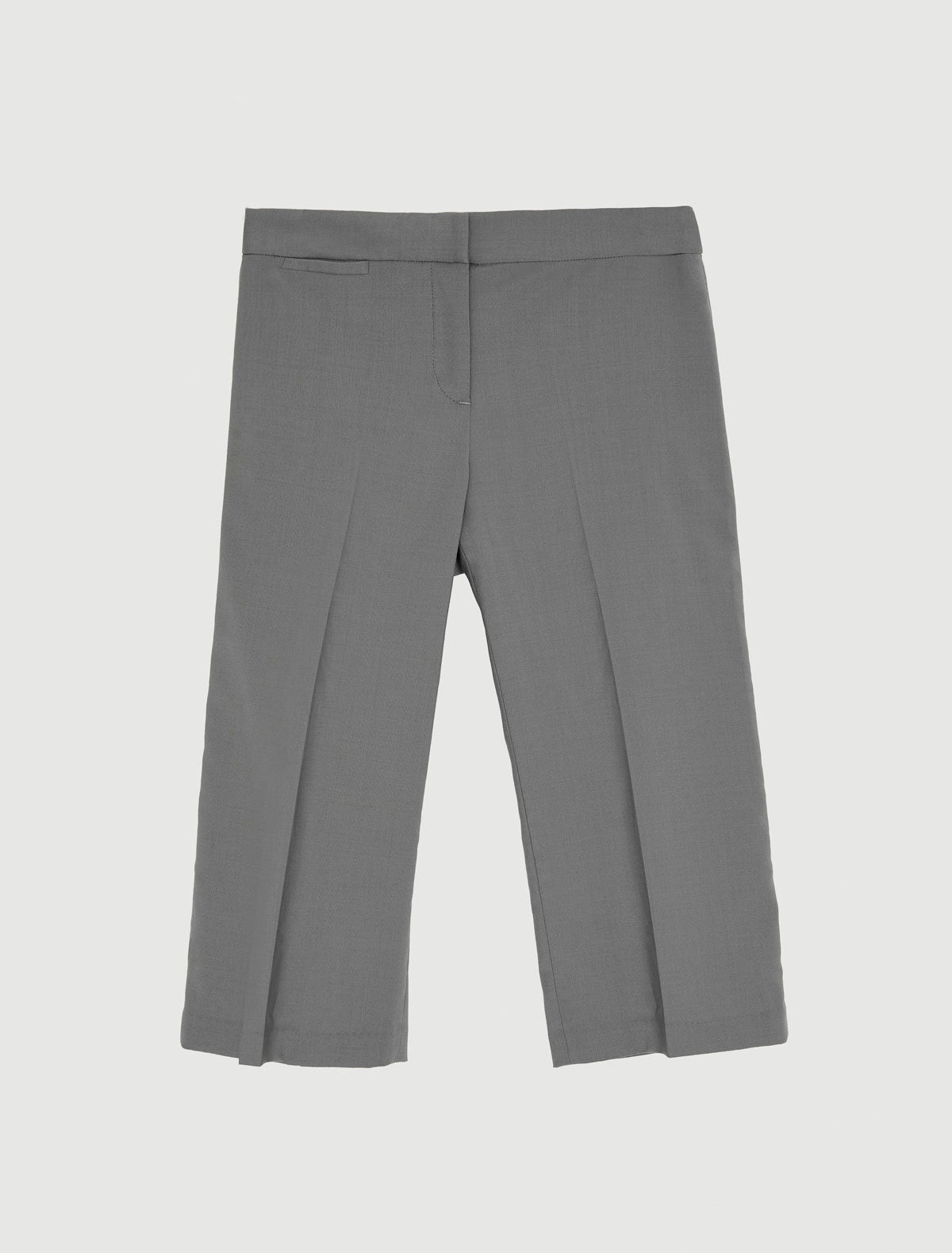 Raul low rise capri trousers waistband detail eyelet metal pin