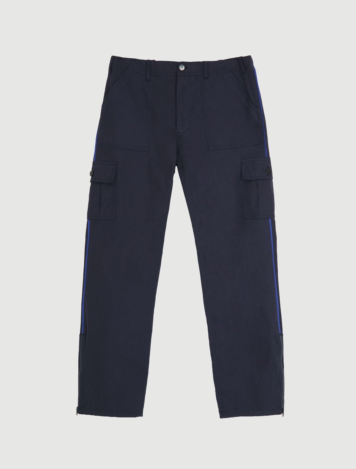 Telefoni twill pants side pockets contrast piping
