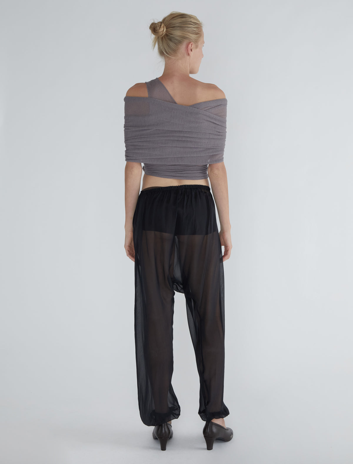 Londres baggy pants ballooned shape black