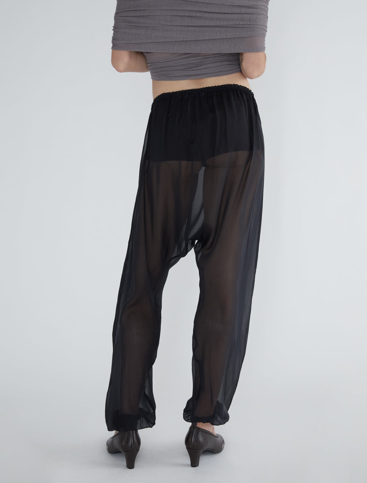 Londres baggy pants ballooned shape black