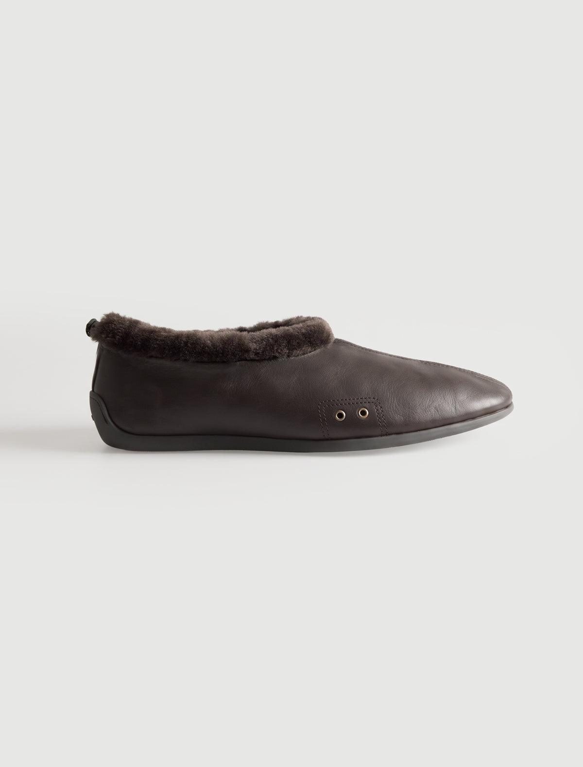 Miles b ii warm sneakers adjustable cord ankle fur detailing brown