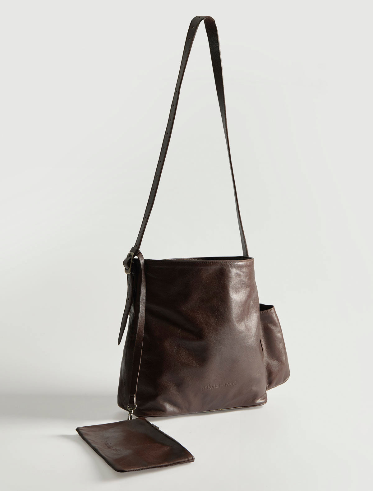 Mini campnou leather bag brown