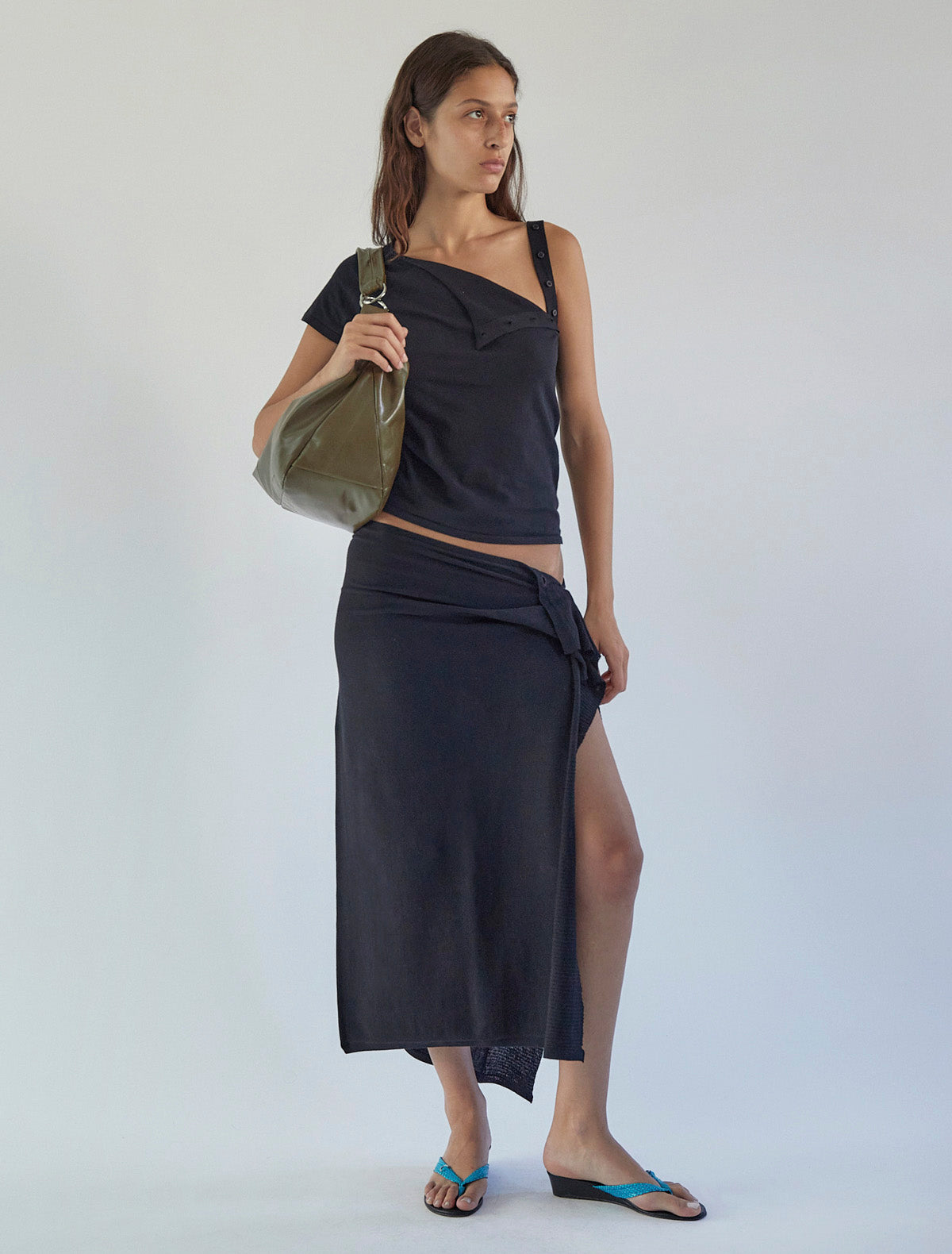Big dry large versatile bag olive
