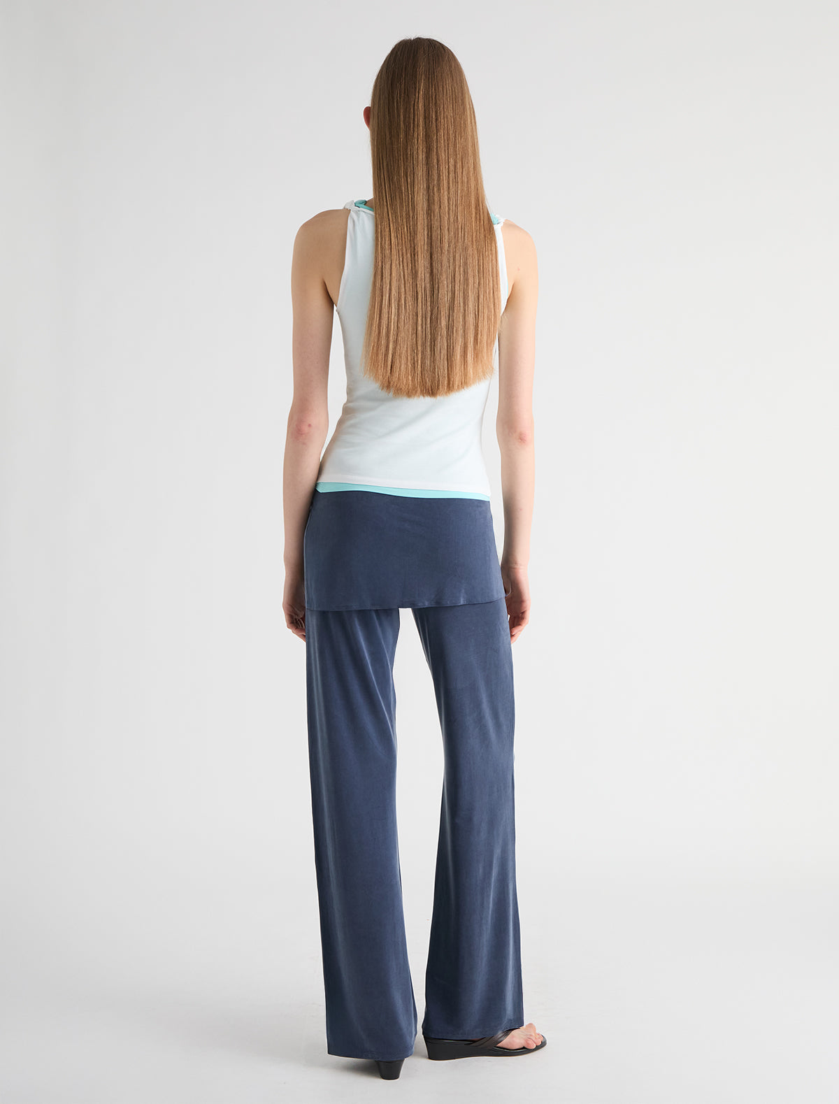 Alexia pants miniskirt cupro pants navy