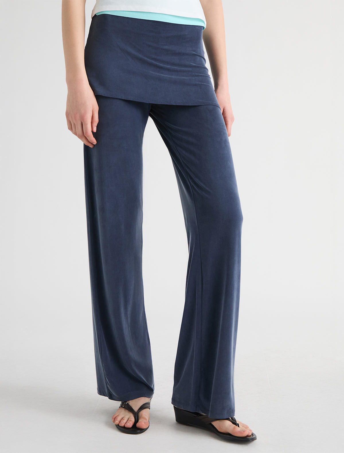Alexia pants miniskirt cupro pants navy