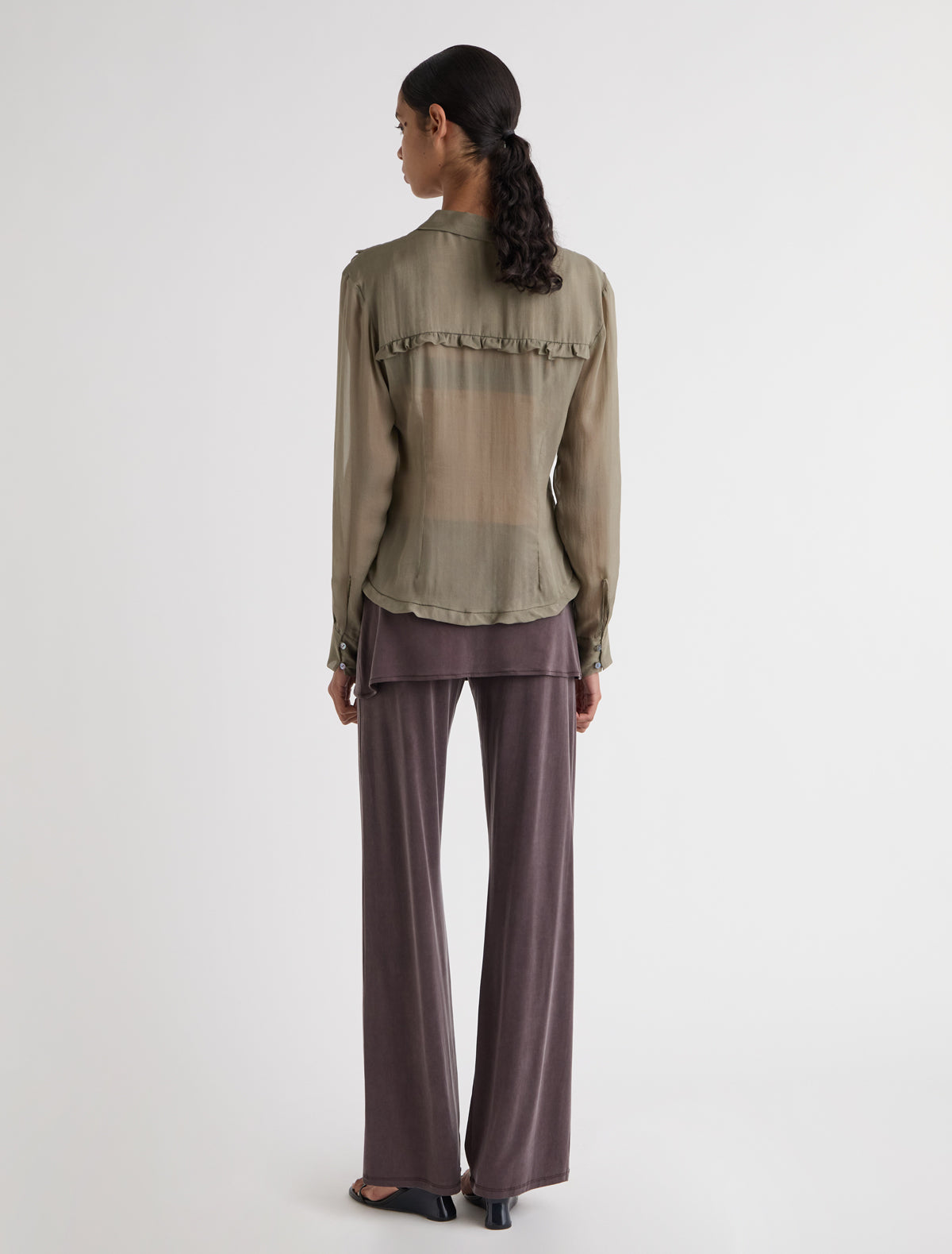 Alexia pants miniskirt cupro pants mahogany