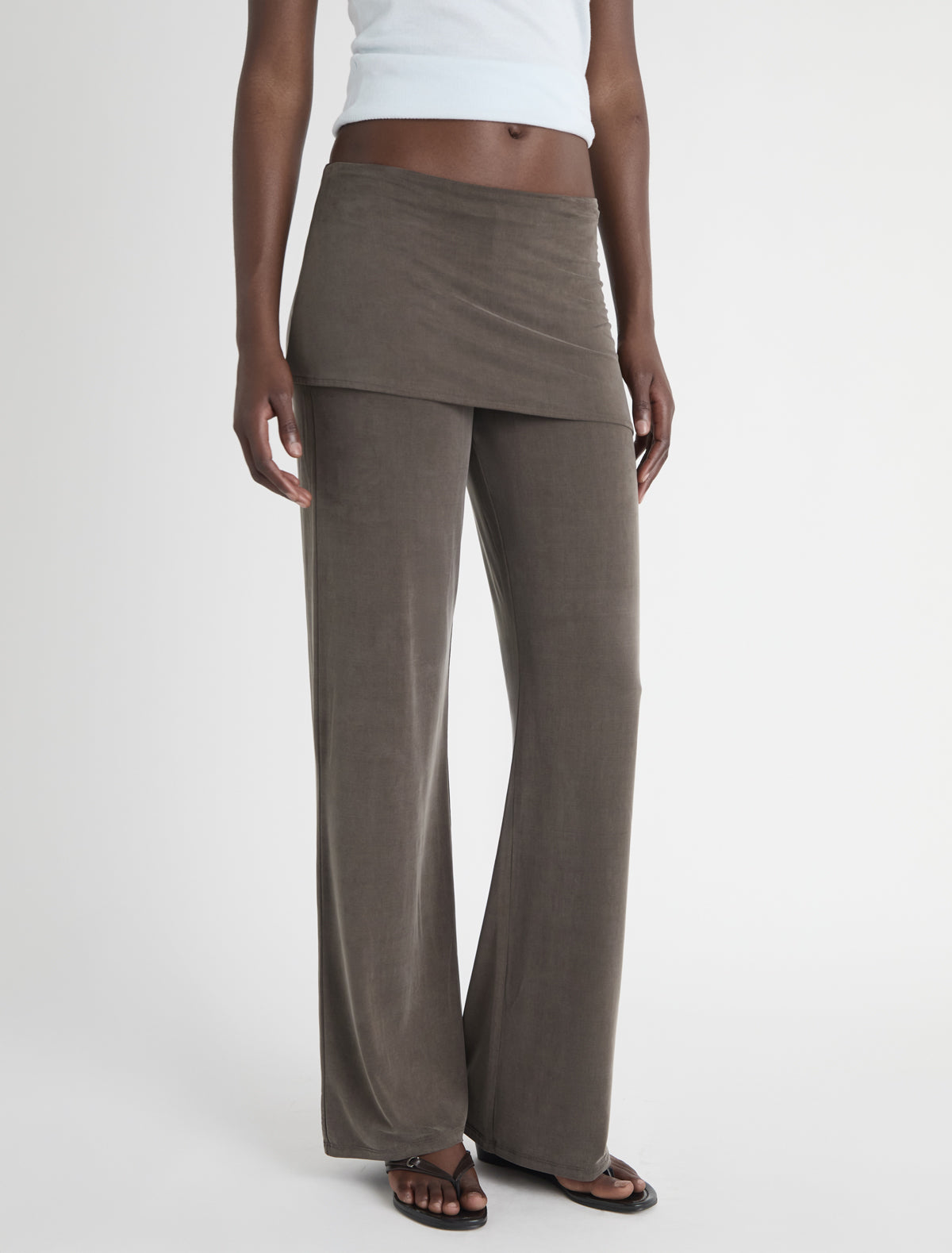 Alexia pants miniskirt cupro pants brown