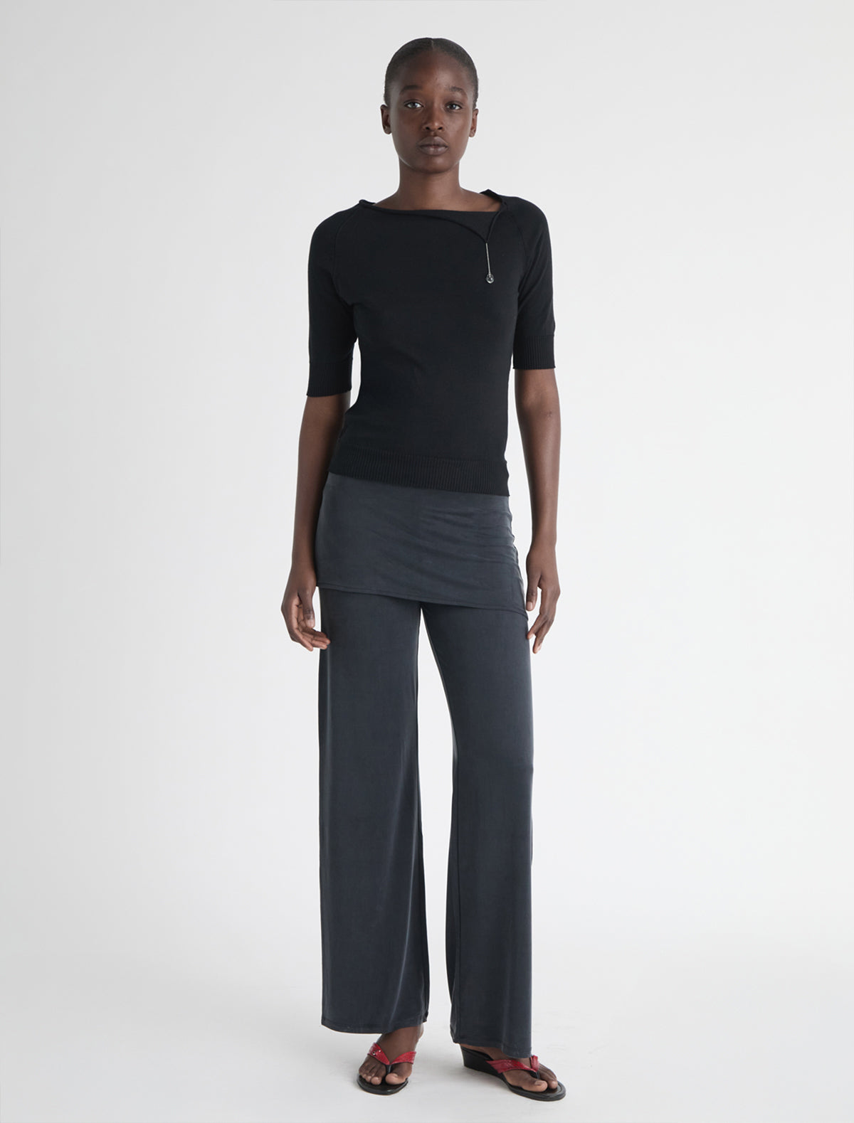 Alexia pants miniskirt cupro pants black