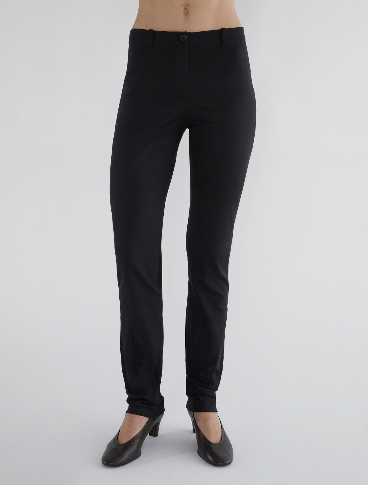 Liu suit fabric pants wrinkle hem brown