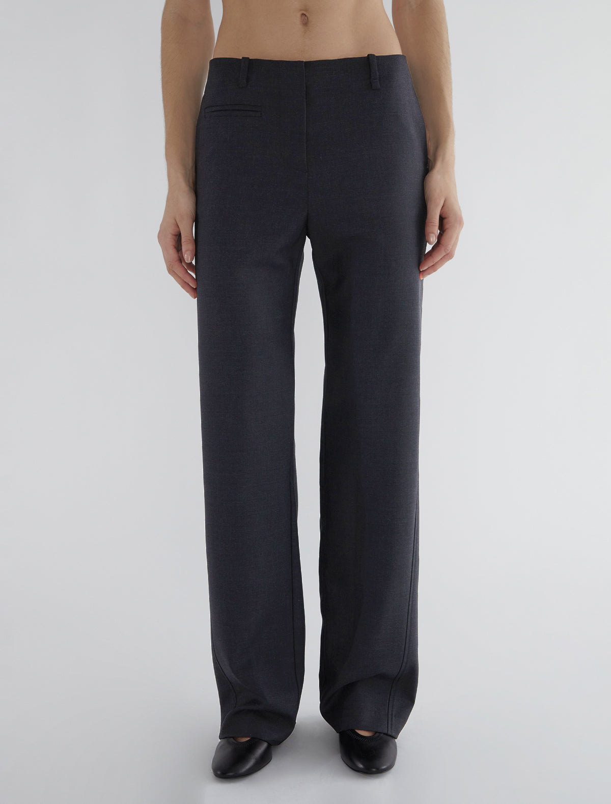 Muir straight suit trousers welt pocket
