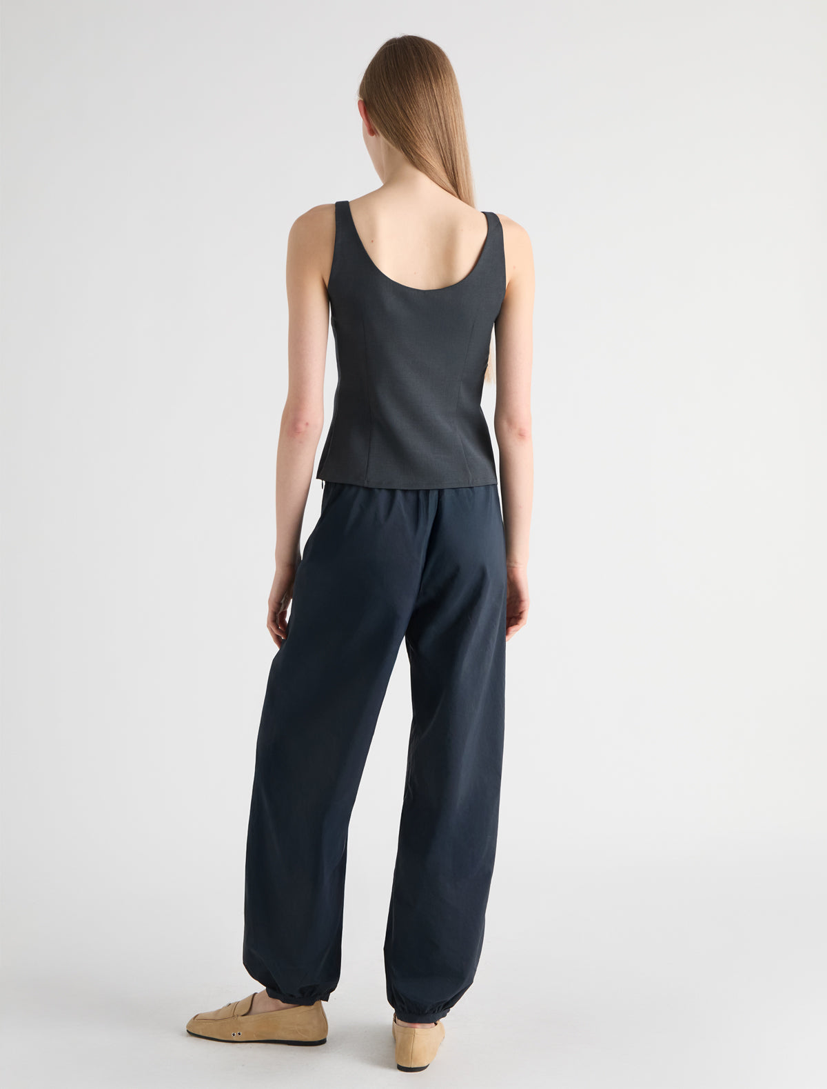 Boza balloon style pants nylon navy